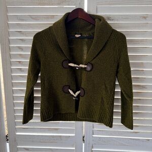 J. Crew | Toggle Front Wool Cashmere Cardigan Sweater